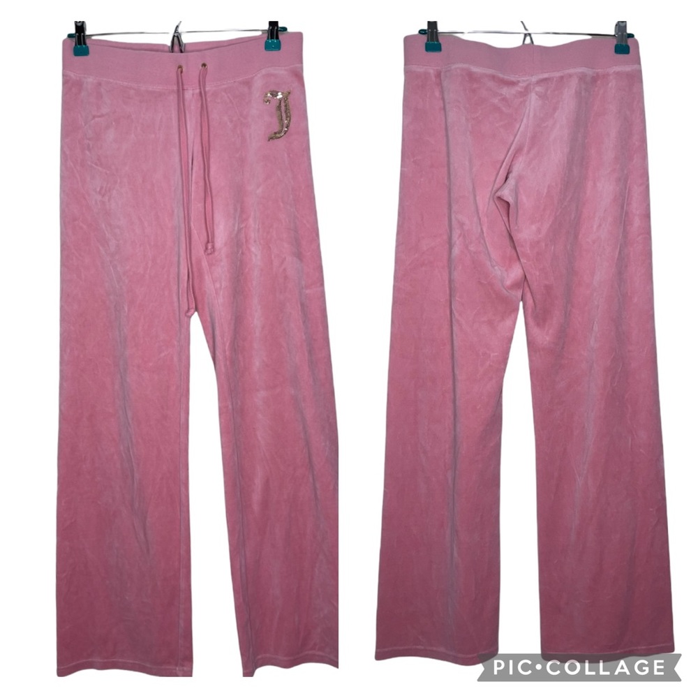 Juicy Couture Pink Velour sweatpants. Size S